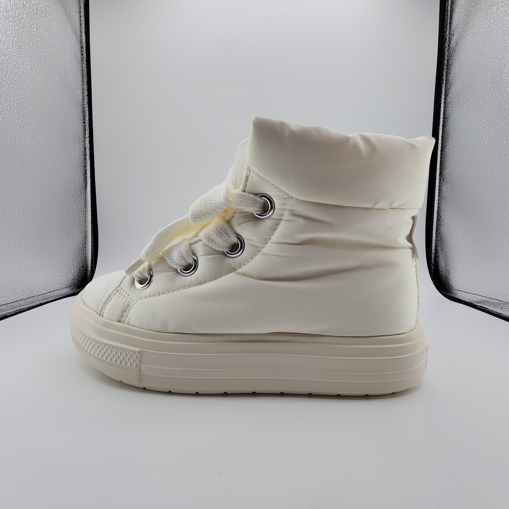 Converse Chuck Taylor All Star Element Boot Womens Size 8.5 Cream Puffer NEW - Picture 4 of 10